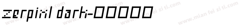 zerpixl dark字体转换